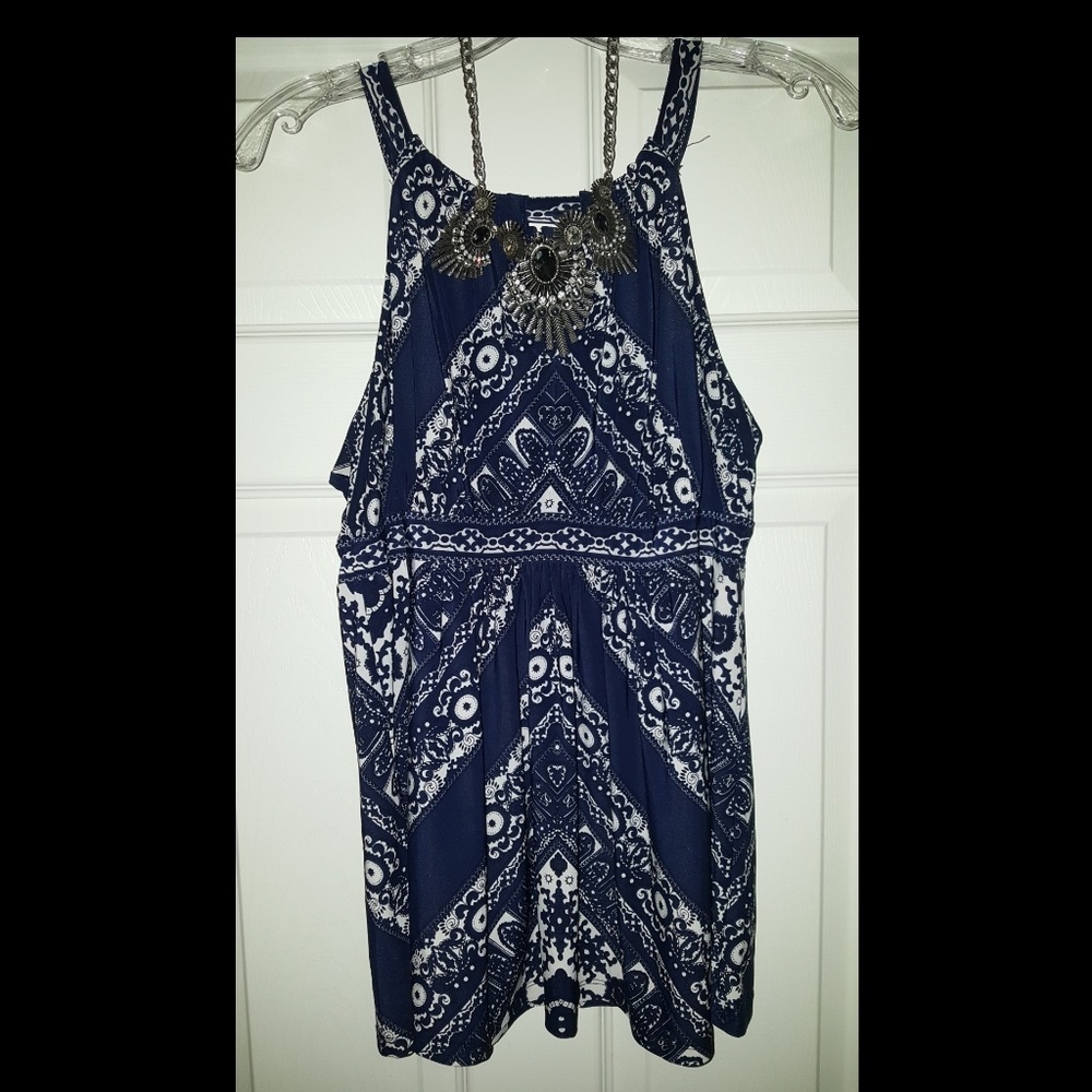 I.N.C. baby doll style paisley top